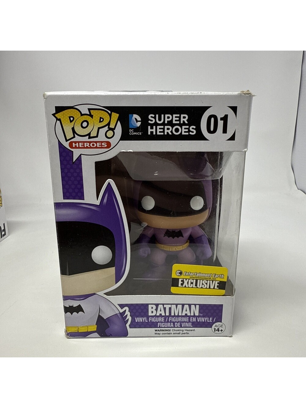 Funko Pop! DC Super Heroes Batman #01 Entertainment Earth Purple Vinyl Figure